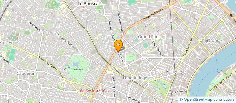 localisation de l'entreprise TIVOLI INVESTISSEMENT à BORDEAUX
