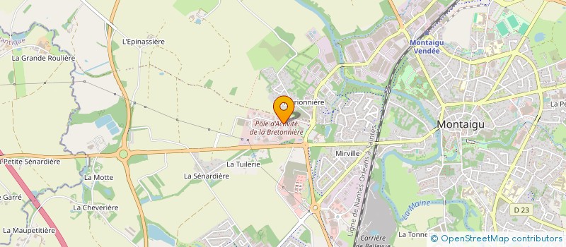 localisation de l'entreprise TIXEL à MONTAIGU-VENDEE