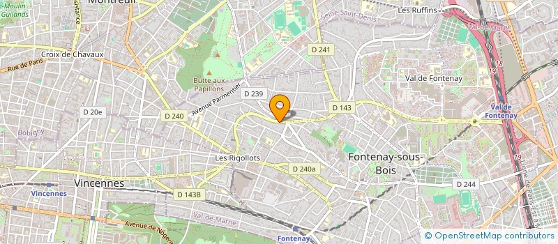 localisation de l'entreprise TIXIA à FONTENAY-SOUS-BOIS