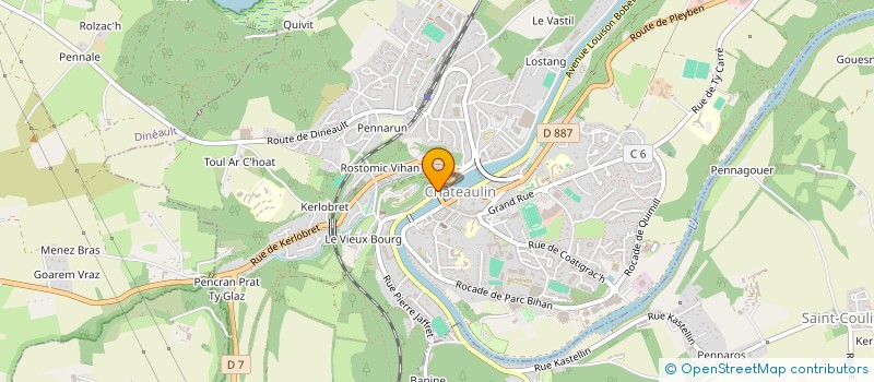 localisation de l'entreprise TIYAKAMA  CHATEAULIN