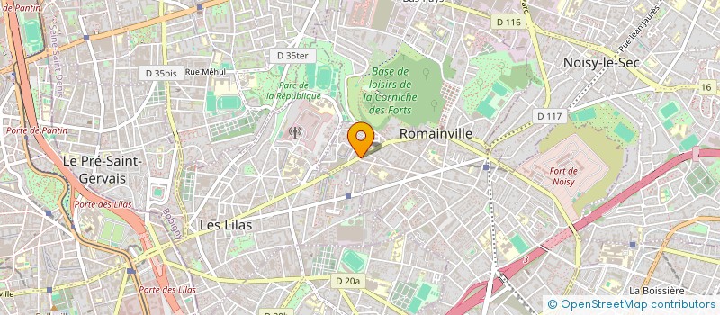 localisation de l'entreprise TIZI FOOD à ROMAINVILLE