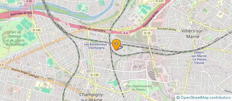 localisation de l'entreprise TIZI TRANS à CHAMPIGNY-SUR-MARNE