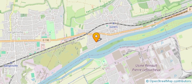 localisation de l'entreprise TJ à JUZIERS