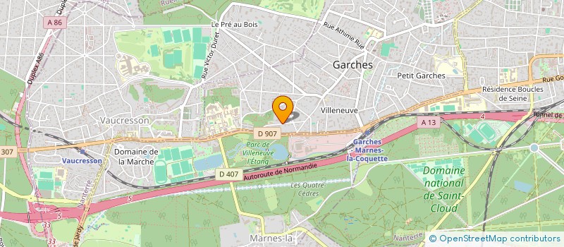 localisation de l'entreprise TJ BONAVENTURE à GARCHES