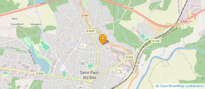 localisation de l'entreprise TJ CARRELAGE  SAINT-PAUL-LES-DAX