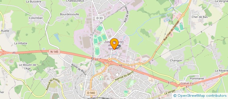 localisation de l'entreprise TJ CONSTRUCTIONS à GUERET