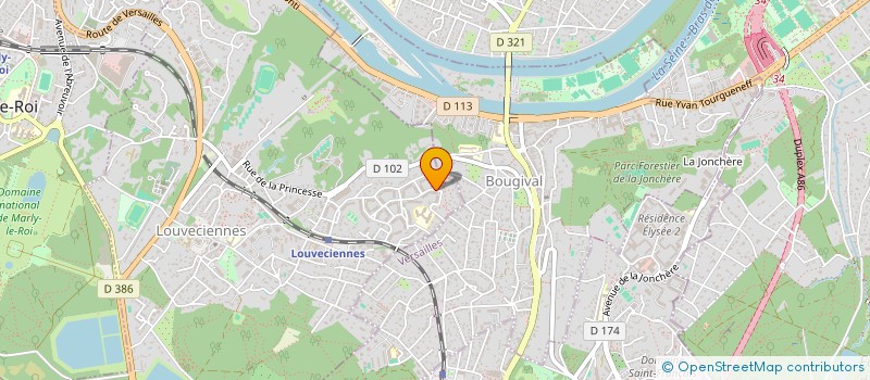 localisation de l'entreprise TJ FORMATIONS  LOUVECIENNES