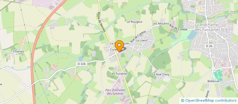 localisation de l'entreprise TJ IMMOBILIER  GRANDCHAMP-DES-FONTAINES