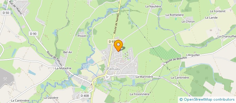 localisation de l'entreprise TJ MACONNERIE  PALLUAU