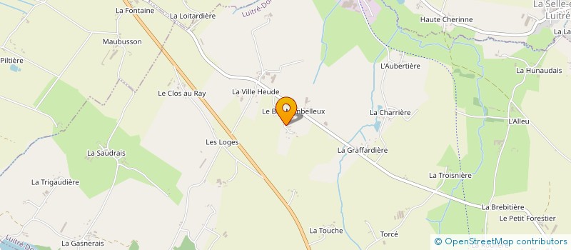 localisation de l'entreprise TJ PEINTURE  LUITRE-DOMPIERRE