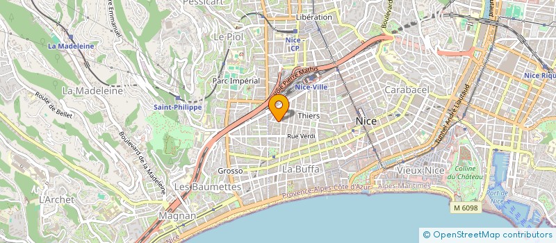 localisation de l'entreprise TJ ROSSINI à NICE