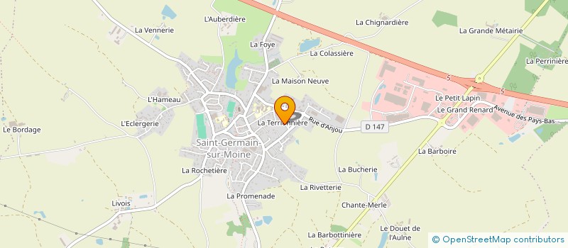 localisation de l'entreprise TJ TRANSPORT  SEVREMOINE