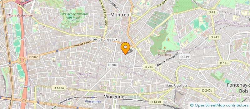 localisation de l'entreprise TJ TRANSPORT FR à MONTREUIL