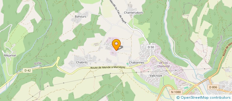 localisation de l'entreprise TJAC  MENDE