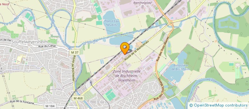 localisation de l'entreprise TJB à STRASBOURG