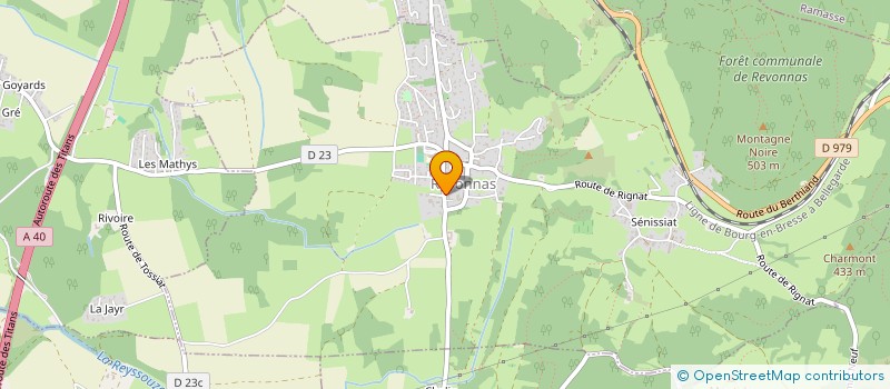 localisation de l'entreprise TJC  REVONNAS