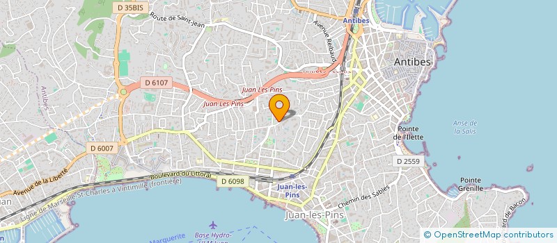localisation de l'entreprise TJES BERTHAUD à ANTIBES