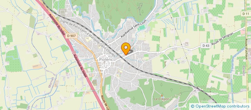 localisation de l'entreprise TJG  PIOLENC