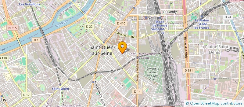 localisation de l'entreprise TJM  SAINT-OUEN-SUR-SEINE