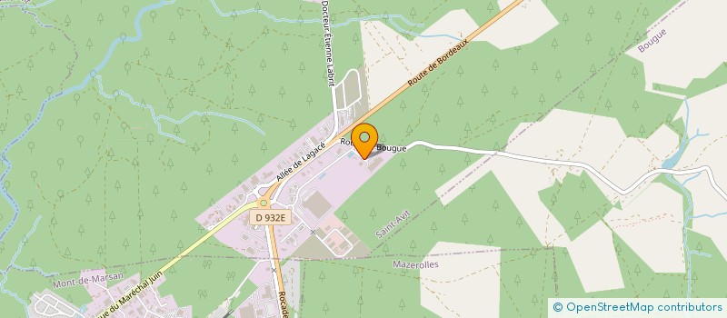 localisation de l'entreprise TJM INVESTISSEMENT  MONT-DE-MARSAN