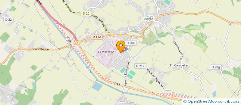 localisation de l'entreprise TJMP SENTINI  VERFEIL