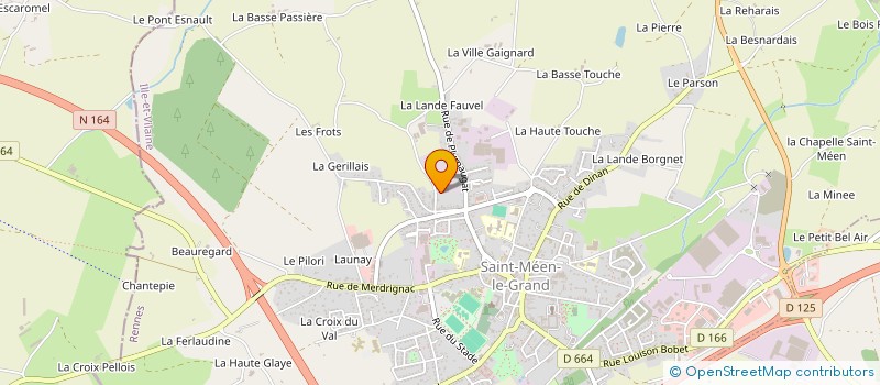 localisation de l'entreprise TJP FINANCES  SAINT-MEEN-LE-GRAND