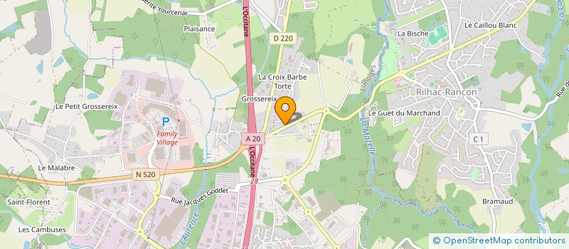 localisation de l'entreprise TJP REALISATIONS à LIMOGES