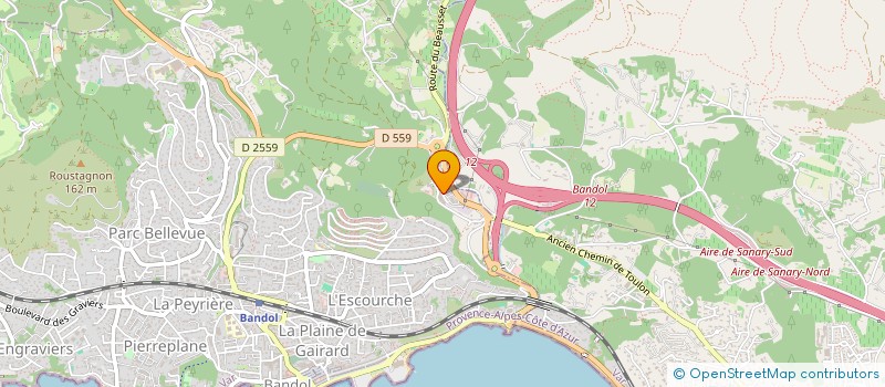 localisation de l'entreprise TJP TRAITEUR à BANDOL