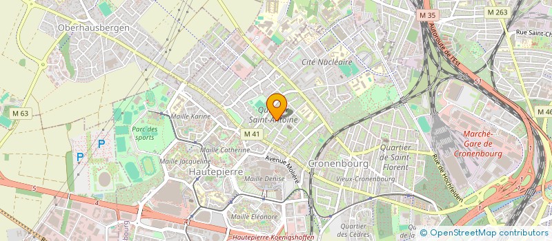 localisation de l'entreprise TJS CONSEILS à STRASBOURG