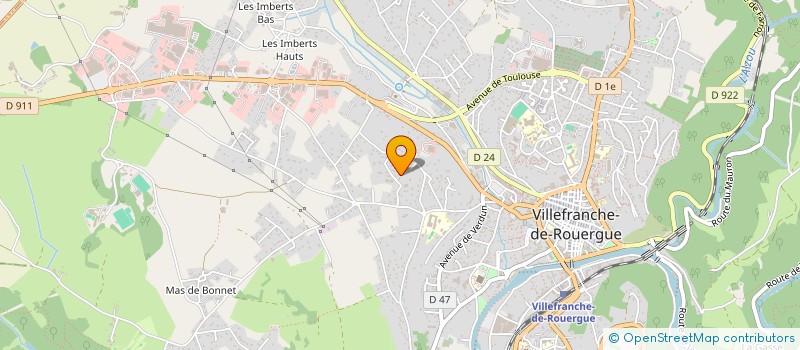 localisation de l'entreprise TJT ETHO  VILLEFRANCHE-DE-ROUERGUE