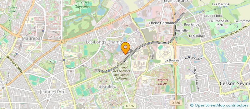 localisation de l'entreprise TJT PRODUCTION à RENNES