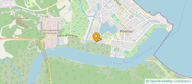 localisation de l'entreprise TJUFANGA  KOUROU