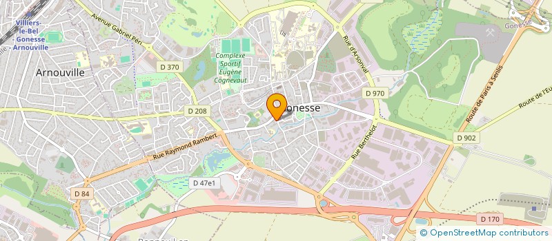 localisation de l'entreprise TK à GONESSE