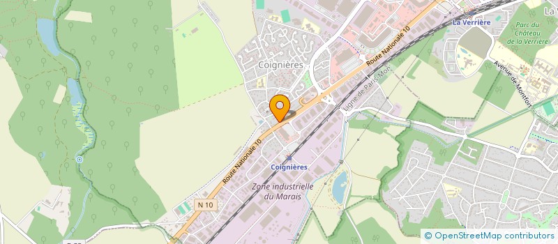 localisation de l'entreprise TK AUTOMOBILE à COIGNIERES