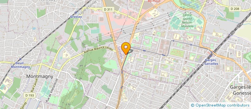 localisation de l'entreprise TK BAT à SARCELLES