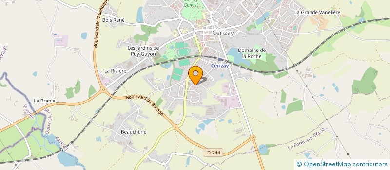 localisation de l'entreprise TK CONCIERGERIE  CERIZAY