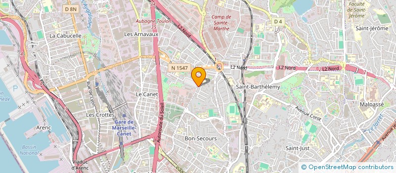 localisation de l'entreprise TK DECO à MARSEILLE