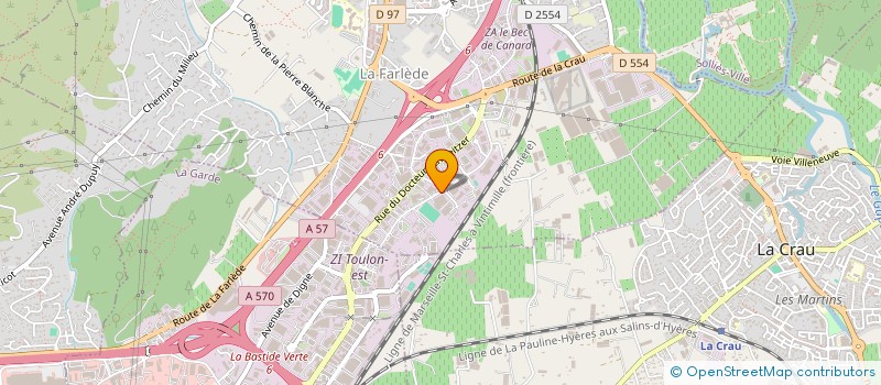 localisation de l'entreprise TK EXPRESS à LA FARLEDE