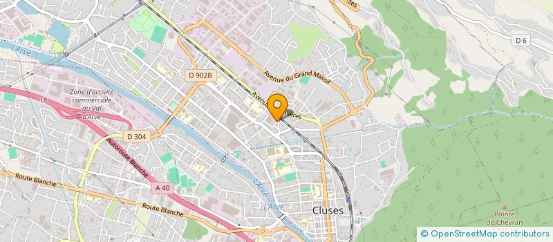 localisation de l'entreprise TK FIBRE à CLUSES
