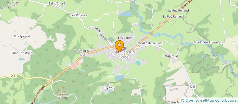 localisation de l'entreprise TK - IMMO  SAUVIAT-SUR-VIGE