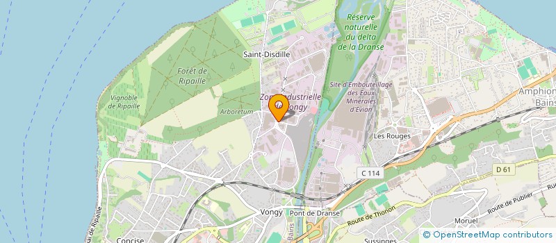 localisation de l'entreprise TK MECA à THONON-LES-BAINS