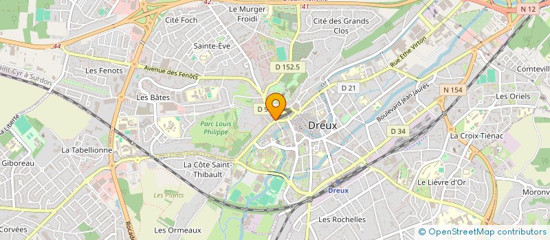 localisation de l'entreprise TK PHONE à DREUX