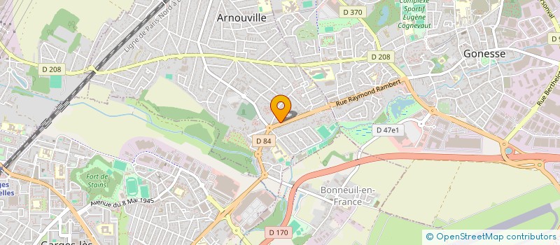 localisation de l'entreprise TK PROTECT à ARNOUVILLE