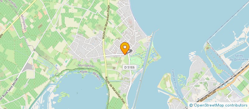 localisation de l'entreprise TK RIDE à MARSEILLAN