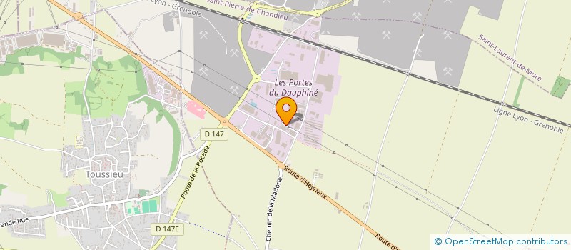 localisation de l'entreprise TK SUD RHONE ALPES à SAINT-PIERRE-DE-CHANDIEU