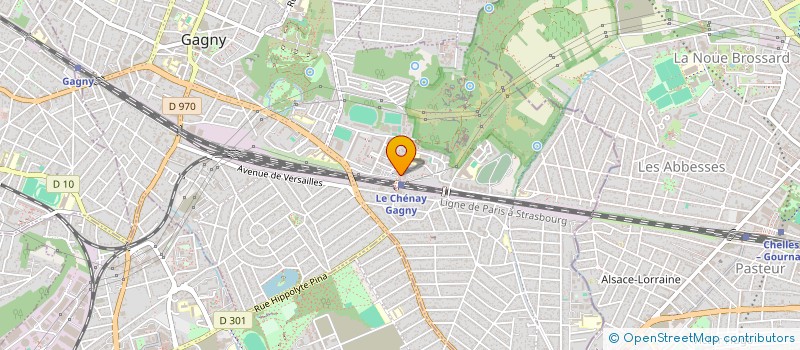 localisation de l'entreprise TK SUPER MARCHE à GAGNY