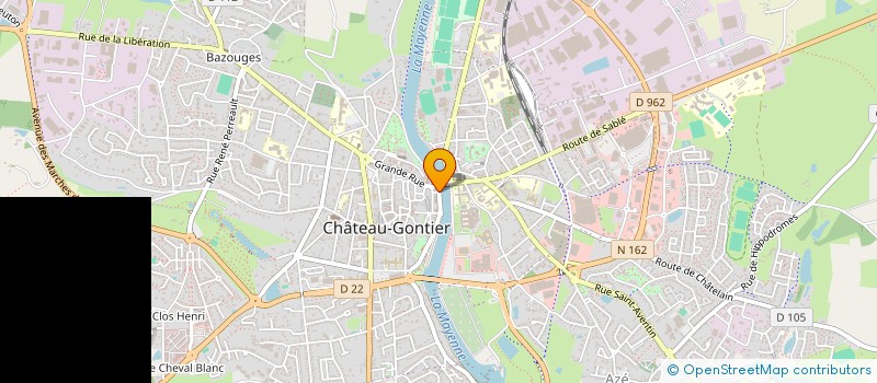 localisation de l'entreprise TK-SUSHI à CHATEAU-GONTIER-SUR-MAYENNE
