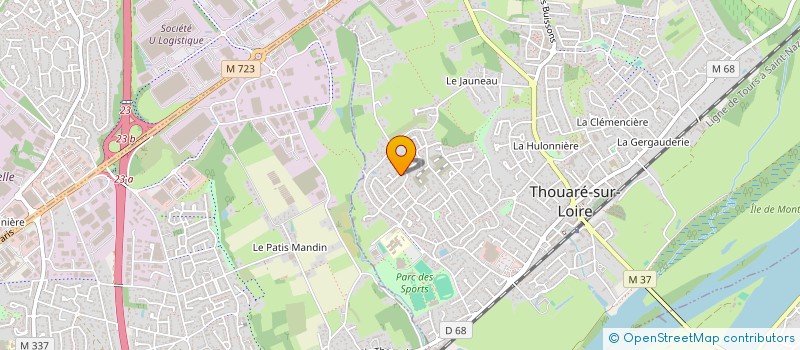 localisation de l'entreprise TK THEMA  THOUARE-SUR-LOIRE