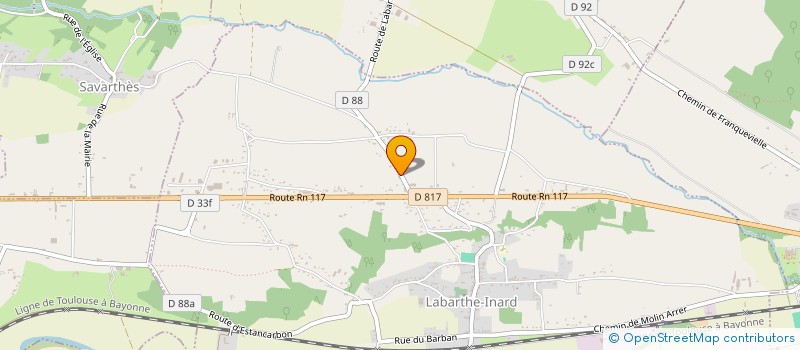 localisation de l'entreprise TK23  LABARTHE-INARD