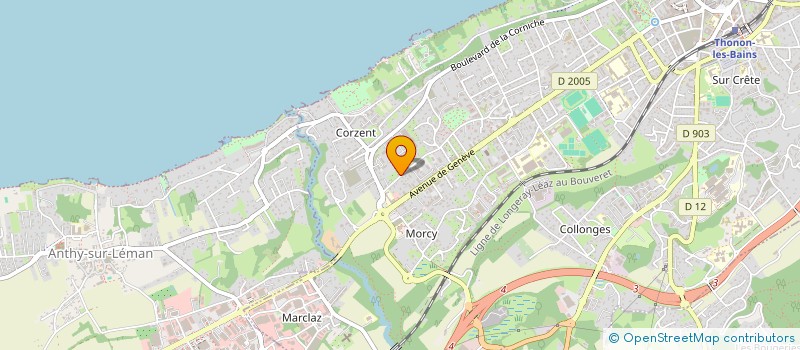 localisation de l'entreprise TK2B à THONON-LES-BAINS